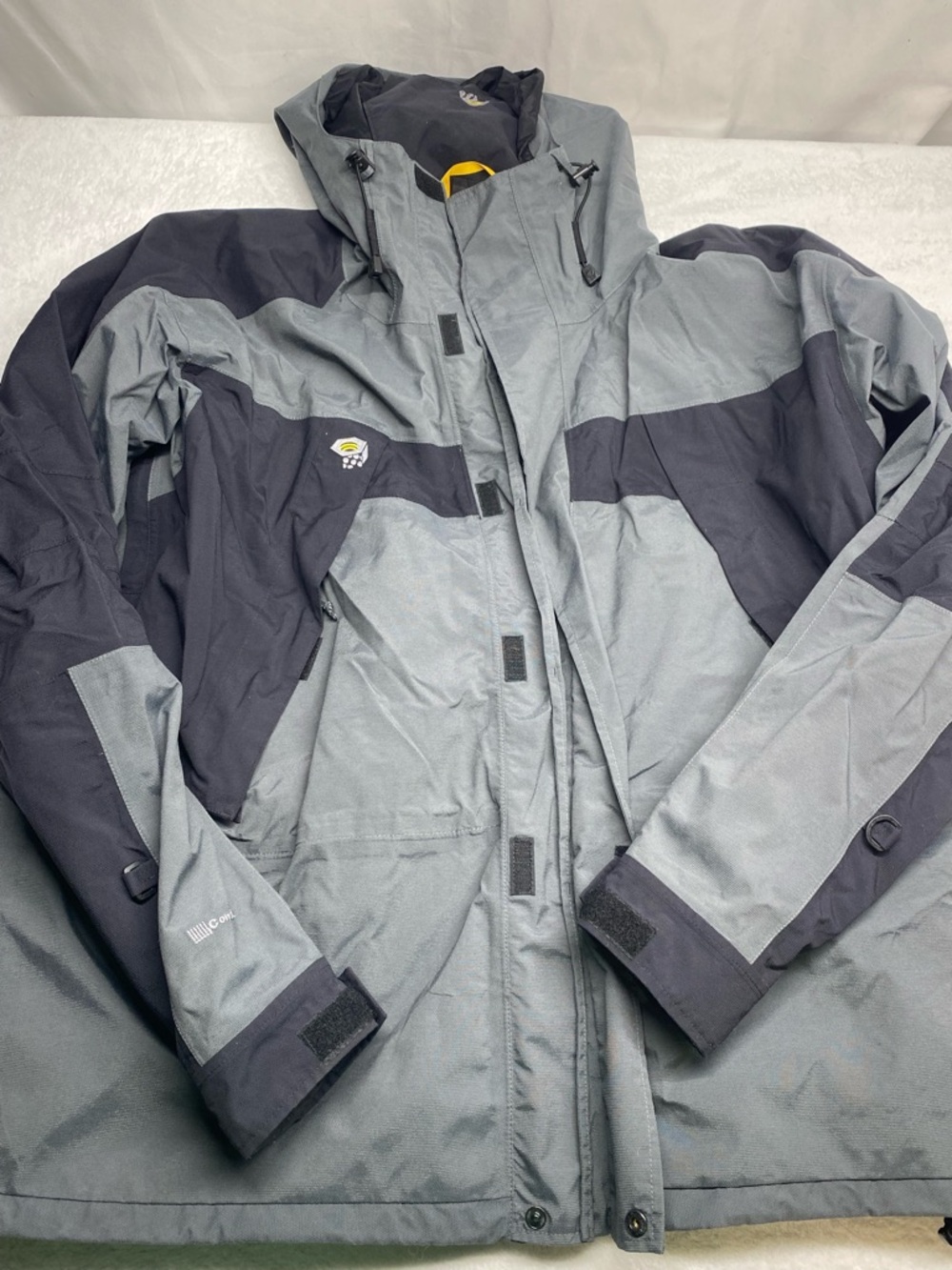 Mountain Hardwear Conduit Jacket Men 2Xl Gray Softshell Waterproof Hiking Hooded